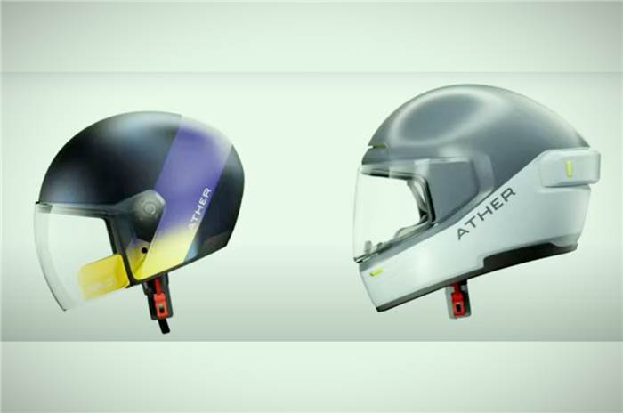 Ather Halo helmets revealed with built-in speakers and mic